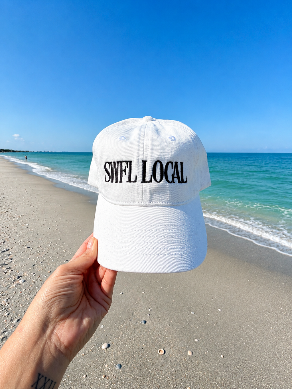 SWFL Local White Classic Dad Hat